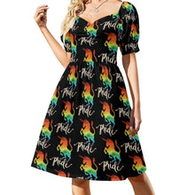 Load image into Gallery viewer, Unicorns In Space Dress Cartoon Ombre Unicorn Pretty Dresses Street Fashion Casual Dress Summer V Neck Pattern Oversize Vestido 1