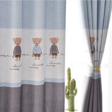 Load image into Gallery viewer, Cartoon Blackout Curtains For Boys&amp;Girls Room Nordic Bear Print Curtains For Living Room Bedroom Bay Window Decor Drapes Custom4
