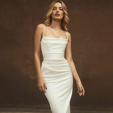 Load image into Gallery viewer, Women&#39;s Fashion Solid Color Sleeveless Sling Slim Fit Long Dresses