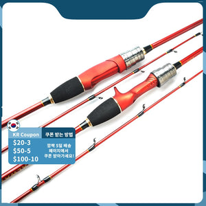 1.68m 1.8m 1.98m Light Jigging Squid Fishing Rod Spinning Lure Max 120g 2 Sections M Titanium Tip Sea Boat Fishing Rod Casting