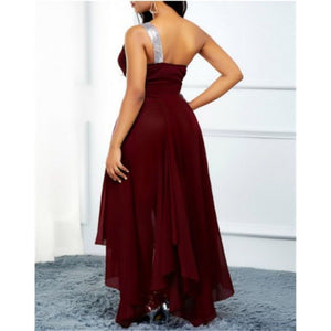 Women 2022 Loose Vintage Fashion Ruffles Halter Maxi Dress Large Big Sexy Summer Boho Casual Party Elegant Dresses Plus Sizes