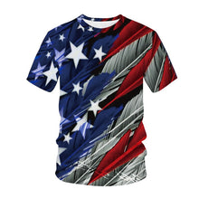 Load image into Gallery viewer, USA Flag T Shirt Men T-shirts Women Fashion Oversized Tshirts Children Boys Girls Tops Tees American Flag Print 3D Kids Camiseta 1 2