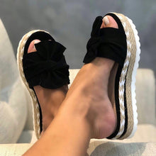 Load image into Gallery viewer, Fish Mouth Sandals Women Thick Soled Shoes Woman Butterfly-Knot Sandals Ladies Slip On Women&#39;s Shoes Elegant Slipper Footwear