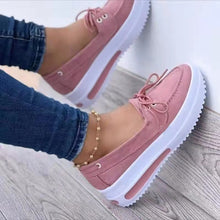 Load image into Gallery viewer, Spring Black Wedges Sneakers Platform Women Shoes Thick Bottom Fashion Zipper Non-slip Casual Korean Women&#39;s Vulcanized Shoes