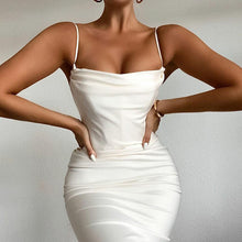 Load image into Gallery viewer, Women&#39;s Fashion Solid Color Sleeveless Sling Slim Fit Long Dresses