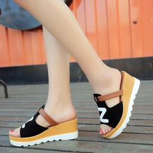 Load image into Gallery viewer, Summer Fashion Gladiator Casual Solid Color Wedges