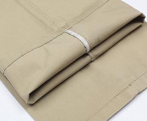Summer style thin men's casual pants high waist cotton men loose straight long suits pants middle-aged Business leisure trousers