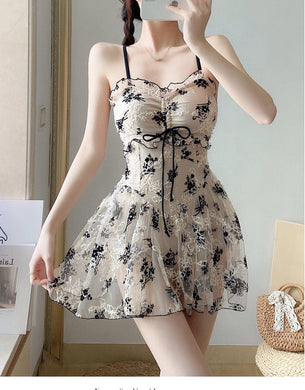 Swimsuit Women's Sexy Dress 2022 New Explosion Style Ins Net Red Culottes Women's Bohemian Pasta Suspender Skirt Women'sClothing