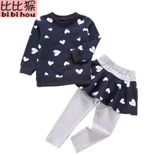 Load image into Gallery viewer, Toddler Girls Clothes kids Autumn Winter T-shirt+Pants Christmas clothes Girls printed Outfits Sport Suit Children Clothing set