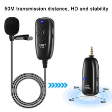 Load image into Gallery viewer, Uhf Lavalier Lapel Wireless Microphone Real Time Recording Vlog Mic