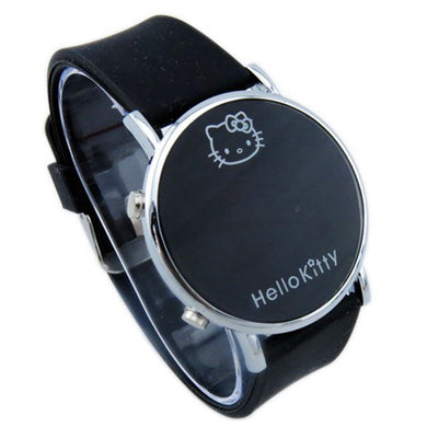 Watch For Boys Girls New Stylish Hello Kitty Watches LED Digital Saats Silicone Watchband Quartz Clock relogio infantil