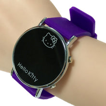 Load image into Gallery viewer, Watch For Boys Girls New Stylish Hello Kitty Watches LED Digital Saats Silicone Watchband Quartz Clock relogio infantil