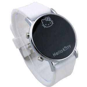 Watch For Boys Girls New Stylish Hello Kitty Watches LED Digital Saats Silicone Watchband Quartz Clock relogio infantil
