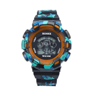 Waterproof Cool Mens Boys LED Quartz Alarm Date Sports Wrist Watch