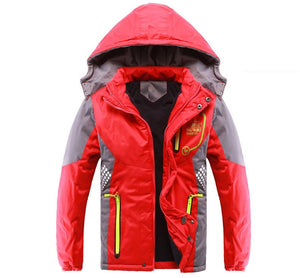 Winter Thicken Warm Child Coat Kids Clothes Double-deck Windproof Boys Girls Jackets Children Outerwear For 3-14 Years Old