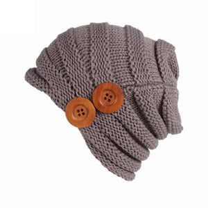 Women Adult Casual Solid Warm Winter Hat