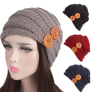 Women Adult Casual Solid Warm Winter Hat