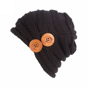 Women Adult Casual Solid Warm Winter Hat