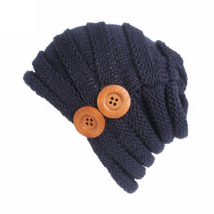 Women Adult Casual Solid Warm Winter Hat