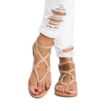 Load image into Gallery viewer, Women Covered Casual Flat Cover Heel Solid Basic Buckle Sandals