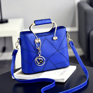 Women Messenger Bag Geometric Design Female Handbag Luxury Quality Lady PU Leather Shoulder Bags Famous Designer Bags Freya Safi
