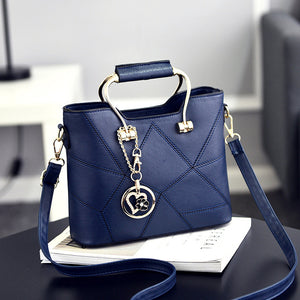 Women Messenger Bag Geometric Design Female Handbag Luxury Quality Lady PU Leather Shoulder Bags Famous Designer Bags Freya Safi
