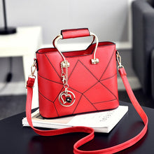Load image into Gallery viewer, Women Messenger Bag Geometric Design Female Handbag Luxury Quality Lady PU Leather Shoulder Bags Famous Designer Bags Freya Safi