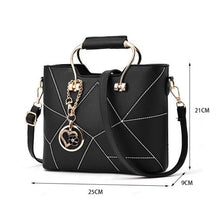Load image into Gallery viewer, Women Messenger Bag Geometric Design Female Handbag Luxury Quality Lady PU Leather Shoulder Bags Famous Designer Bags Freya Safi