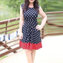 Load image into Gallery viewer, Women Polyester Regular Natural Spring O-Neck Mini Dress
