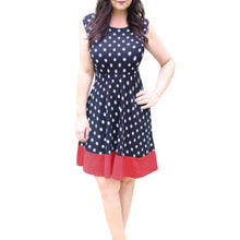 Load image into Gallery viewer, Women Polyester Regular Natural Spring O-Neck Mini Dress