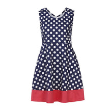 Load image into Gallery viewer, Women Polyester Regular Natural Spring O-Neck Mini Dress