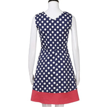 Load image into Gallery viewer, Women Polyester Regular Natural Spring O-Neck Mini Dress