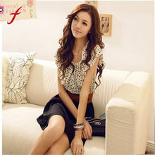 Load image into Gallery viewer, Women Polyester Short Butterfly Sleeve Dot Knee-Length Dress
