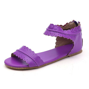 Women Shoes 2018 Summer Shoes Woman Classics Peep Toe Flats Sandals Zip Sandals Women Casual Shoes