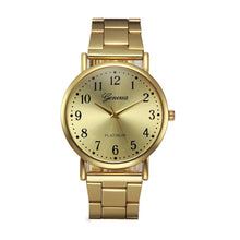 Load image into Gallery viewer, Women&#39;s Crystal watch with Stainless Steel Analog Quartz Glass
