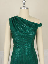 Load image into Gallery viewer, Women&#39;s One Shoulder Sleeveless Hip Wrap Dress