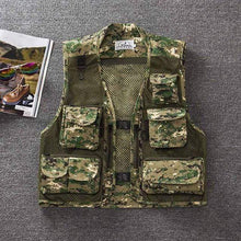 Load image into Gallery viewer, Multi-Pocket Fishing Hunting Vest