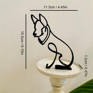 Dog Abstract Art Sculpture