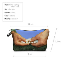 Load image into Gallery viewer, 3d Digital Printing Shiny Letter Cosmetic Bag Wash Bag Women