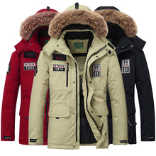 Load image into Gallery viewer, Winter Thick Warm Mid-long Length White Duck Down Parka
