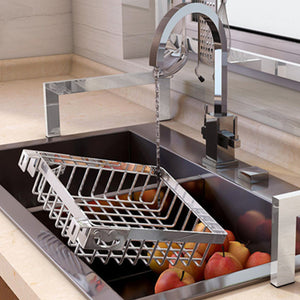Stainless Steel Kitchen Shelf Rack Drying Drain Storage Holders Plate Dish Rack Kitchen Storage Rack