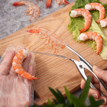 Load image into Gallery viewer, Shrimp Peeler Kitchen Appliances Portable Stainless Steel Shrimp Deveiner Lobster Practical Kitchen Supplies Fishing Knife Tools