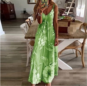 European And American Summer Women's Clothing Amazon Holiday Sling Print Skirt