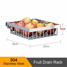 Load image into Gallery viewer, Stainless Steel Kitchen Shelf Rack Drying Drain Storage Holders Plate Dish Rack Kitchen Storage Rack