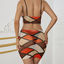 Load image into Gallery viewer, Summer New Fishnet Clothes Fashion Suspenders Backless Hollow Sexy Sheath Dress