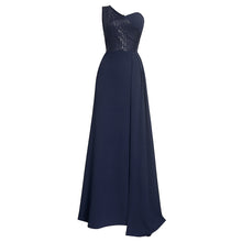 Load image into Gallery viewer, New European And American Foreign Trade African Women&#39;s Sloping Shoulder Sexy Long Dress
