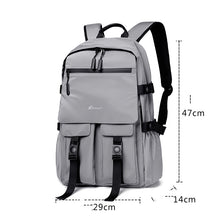 Load image into Gallery viewer, Backpack Men&#39;s Casual Waterproof Travel Computer Bag Large Capacity Student Schoolbag Women