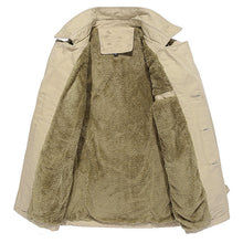 Load image into Gallery viewer, Winter Velvet Plus Thick Warm Military Style Outdoor Jacket Slim Fit Men Parkas Coat