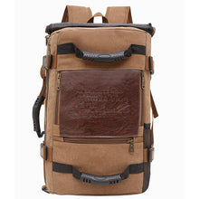 Load image into Gallery viewer, Men Canvas Backpack Huge Travel School Shoulder Computer Backpack Functional Versatile Bags Multifunctional Laptop Bag