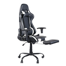 Load image into Gallery viewer, Swivel Chair Racing Gaming Chair Office Chair with Footrest Tier